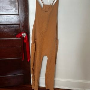 Tan jumpsuit